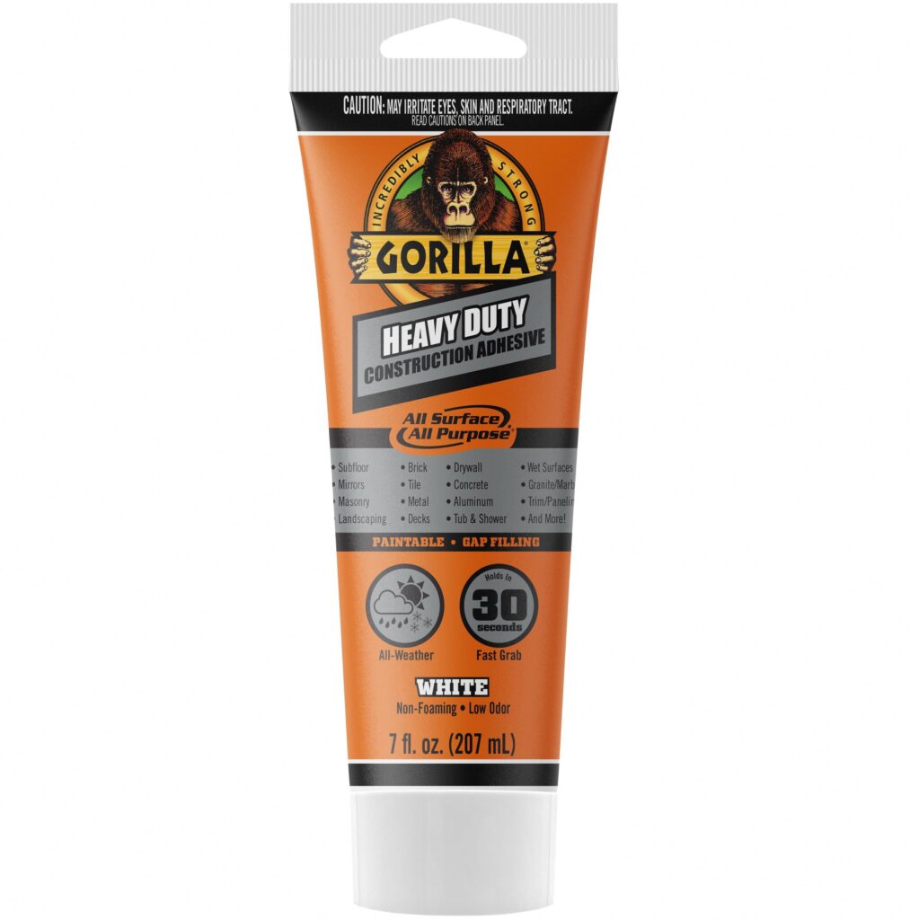 Gorilla Heavy Duty Construction Adhesive (White, 7 oz) 863dx