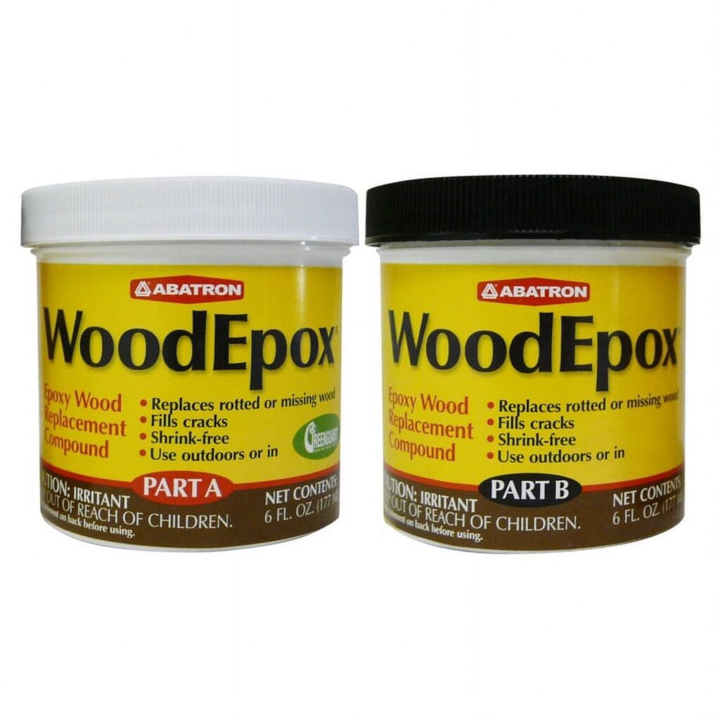 Abatron WoodEpox Wood Repair Epoxy Kit (Yellow, 12 oz) pvvee