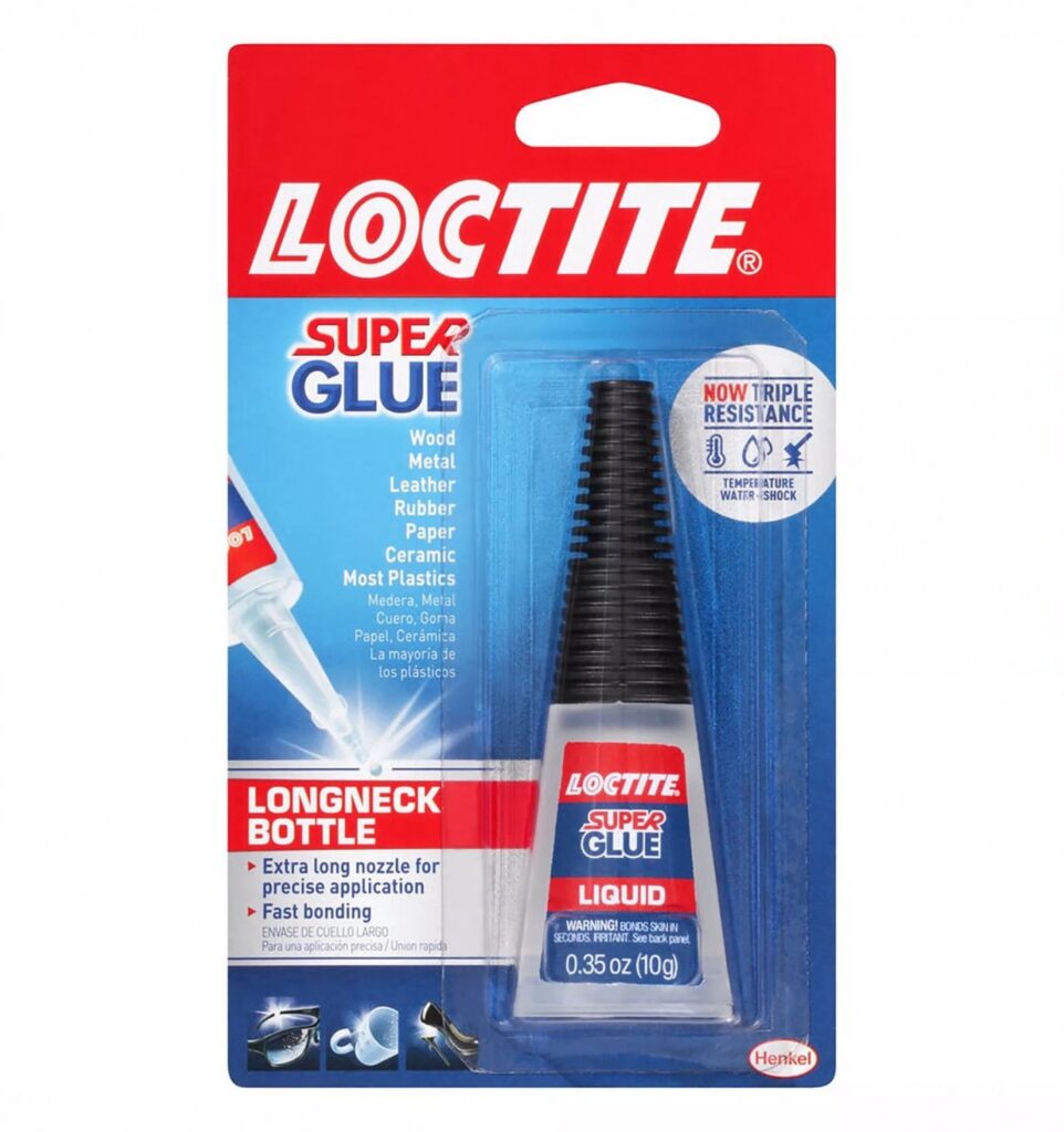 Loctite Super Glue Liquid Adhesive for Precision Repairs (Clear, 0.70 oz, 2 Pack) ev2em
