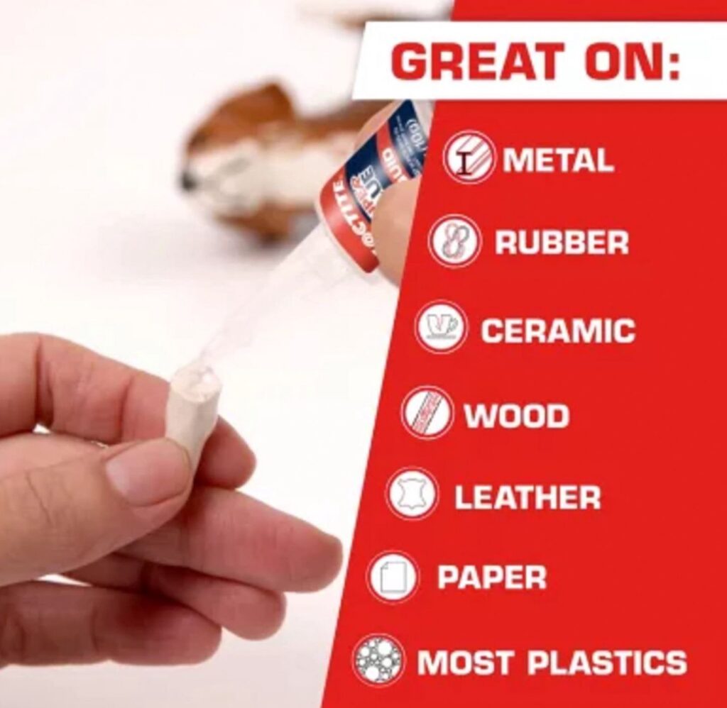 Loctite Super Glue Liquid Adhesive for Precision Repairs (Clear, 0.70 oz, 2 Pack) ev2em