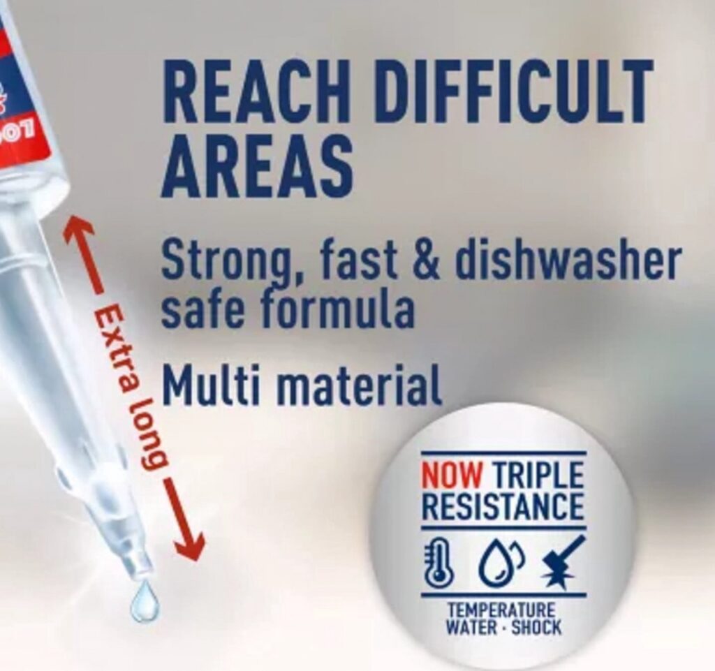 Loctite Super Glue Liquid Adhesive for Precision Repairs (Clear, 0.70 oz, 2 Pack) ev2em