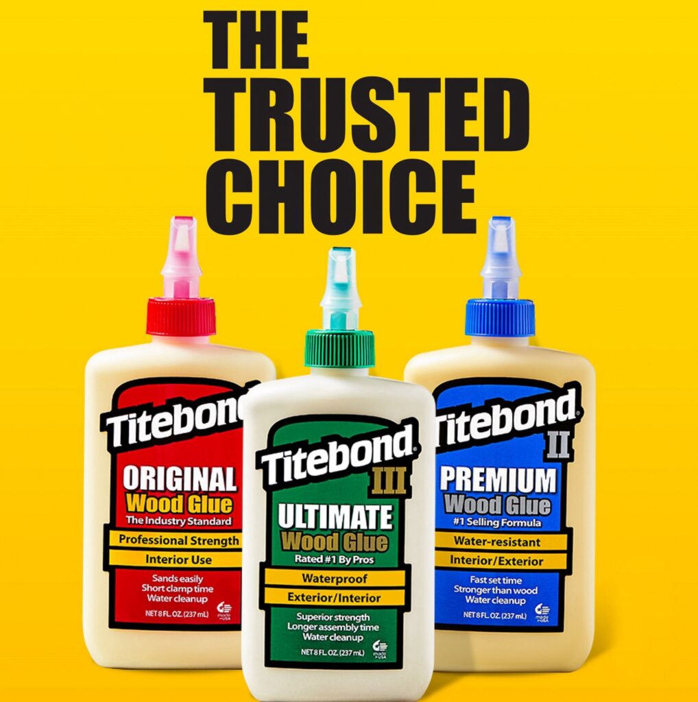 Titebond Quick and Thick Wood Glue, High-Strength Adhesive for Porous Materials (Clear, 16 oz) 5jahr