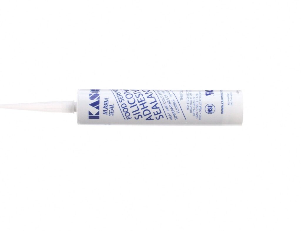 Kason Rubbaseal Silicone Sealant (Aluminum, 10.3 oz) 89yx5