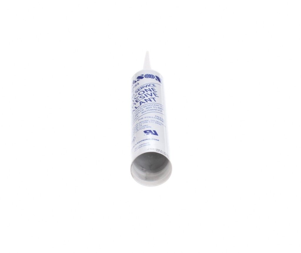 Kason Rubbaseal Silicone Sealant (Aluminum, 10.3 oz) 89yx5