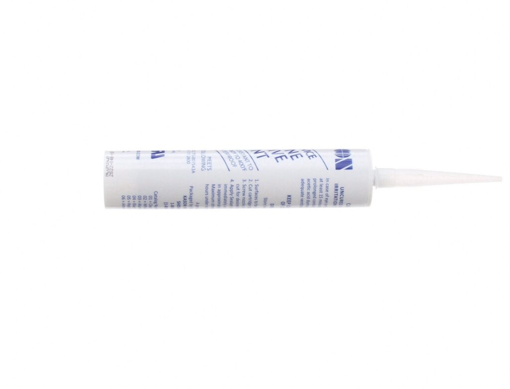 Kason Rubbaseal Silicone Sealant (Aluminum, 10.3 oz) 89yx5