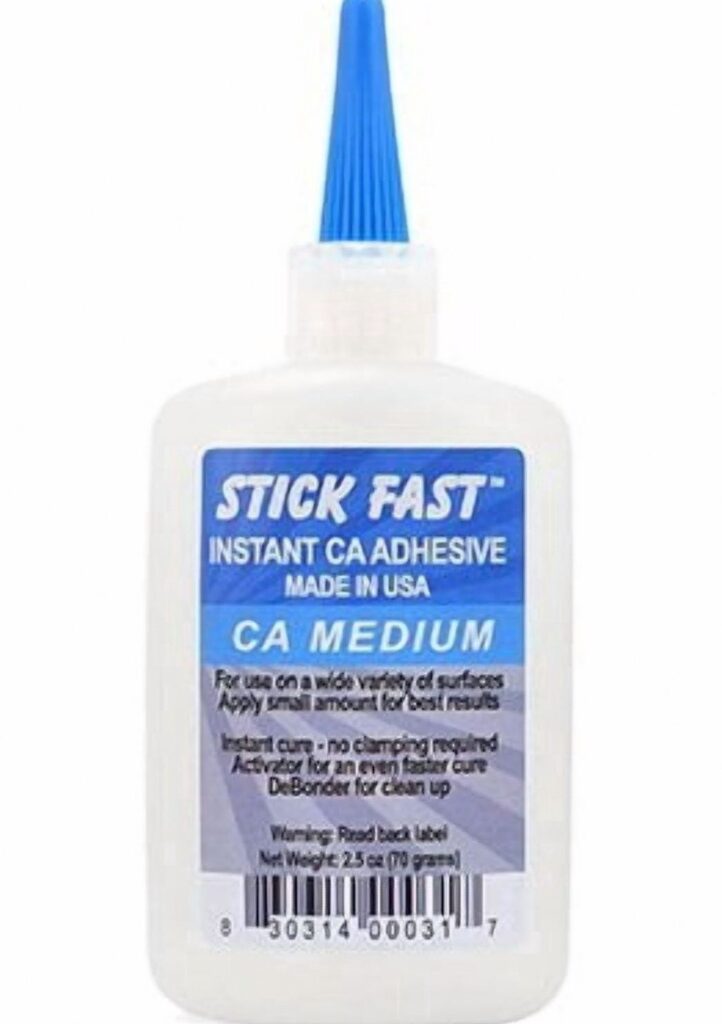 TMI Stick Fast Medium CA Cyanoacrylate Adhesive Super Glue (Clear, 1 oz) cfmn3