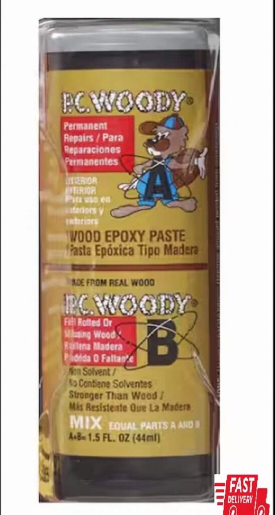 Pc-Woody Epoxy Paste Wood Filler (Tan, 1.5 oz) akui4