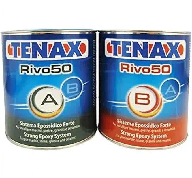 Tenax Rivo 50 Knife Grade Epoxy Adhesive for Stone (Clear, 67.6 fl oz) u8ajh