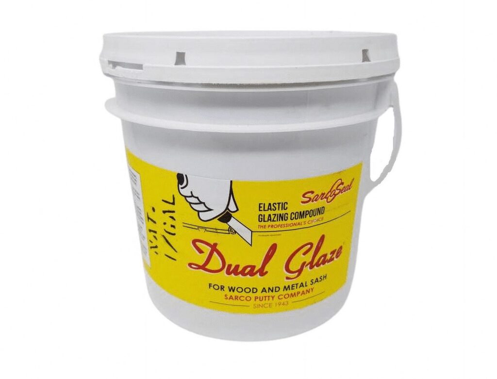 Sarco Dual Glaze Putty Window Glazing Compound for Wood and Metal (Off-White, 1 Gallon) i7z6v