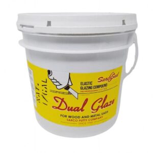 Sarco Dual Glaze Putty Window Glazing Compound for Wood and Metal (Off-White, 1 Gallon) i7z6v
