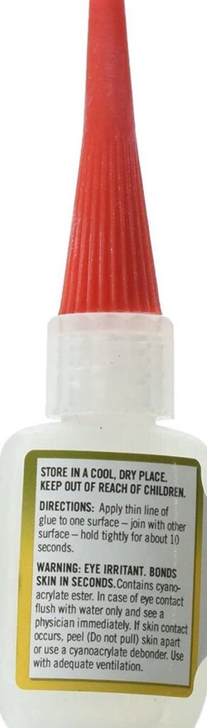 Goat Tuff Adhesive High-Strength Instant Bond (Clear, 1 oz) mb9ra