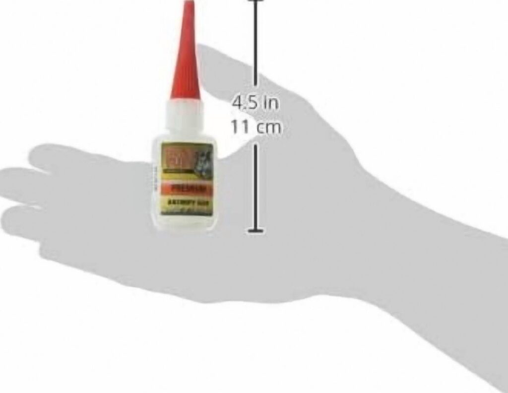 Goat Tuff Adhesive High-Strength Instant Bond (Clear, 1 oz) mb9ra