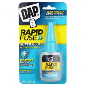 DAP RapidFuse All-Purpose Adhesive, Professional Strength Hybrid Glue for Home Repairs and Crafts (Clear, 0.85 oz) gsc2k