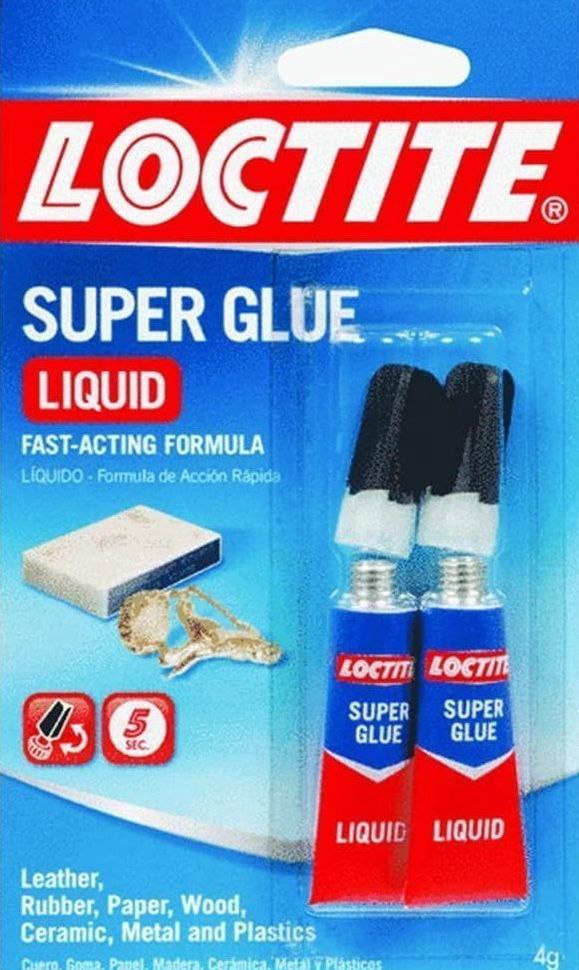 Henkel Loctite Super Glue Liquid, Fast-Bonding Adhesive for Home Repairs (Clear, 0.07 oz) 4hkuj