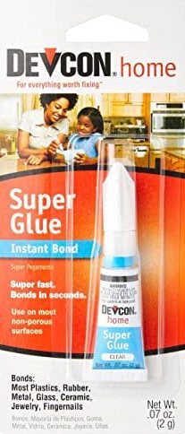 Devcon 29045 High Strength Super Glue, Instant Adhesive for Metal, Plastic, and Ceramic (Clear, 0.07 oz) e4b7f