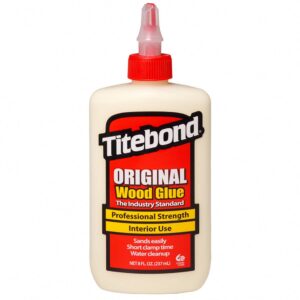 Titebond Original Wood Glue, Professional Strength Adhesive for Furniture Repair and Woodworking (Yellow, 8 oz) ze25u