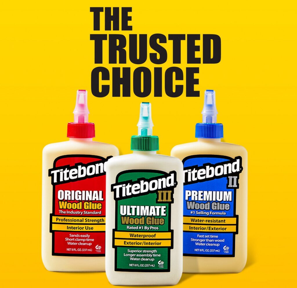 Titebond Original Wood Glue, Professional Strength Adhesive for Furniture Repair and Woodworking (Yellow, 8 oz) ze25u