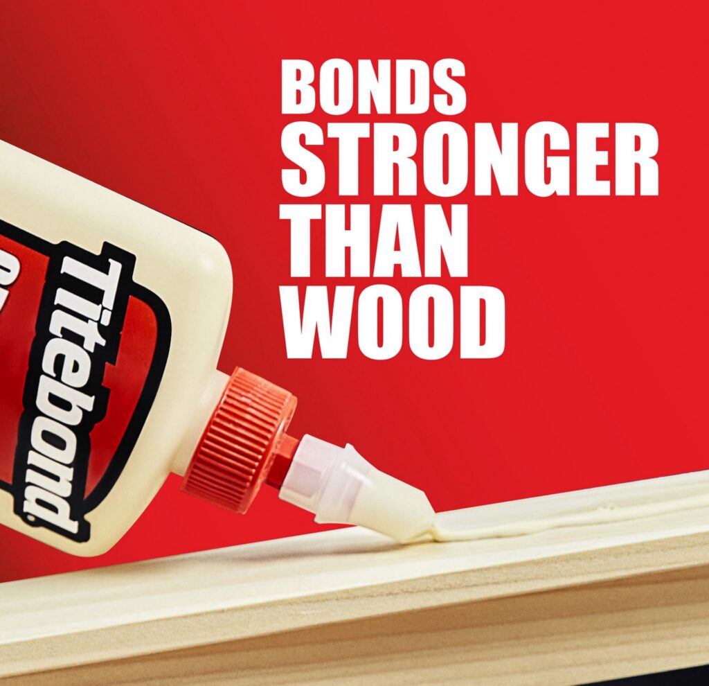 Titebond Original Wood Glue, Professional Strength Adhesive for Furniture Repair and Woodworking (Yellow, 8 oz) ze25u