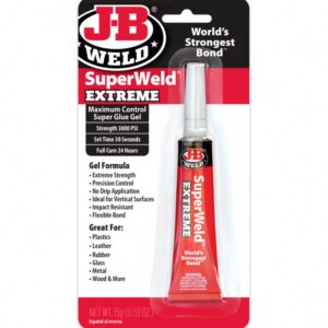 J-B Weld Super Weld Extreme Instant Adhesive Gel (Clear, 0.53 oz) n2zg5