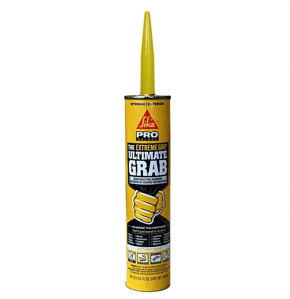 Sika SikaBond Ultimate Grab Instant Polyurethane Adhesive (Gray, 10.1 fl oz) bmg9x