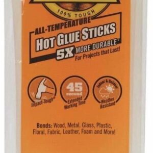 Gorilla Glue Hot Melt Glue Sticks for DIY Projects and Repairs (Clear, 5 Pack) upt72