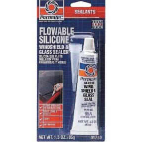 Permatex 81730 Flowable Silicone Windshield and Glass Sealer (Clear, 1.5 oz) s88a5