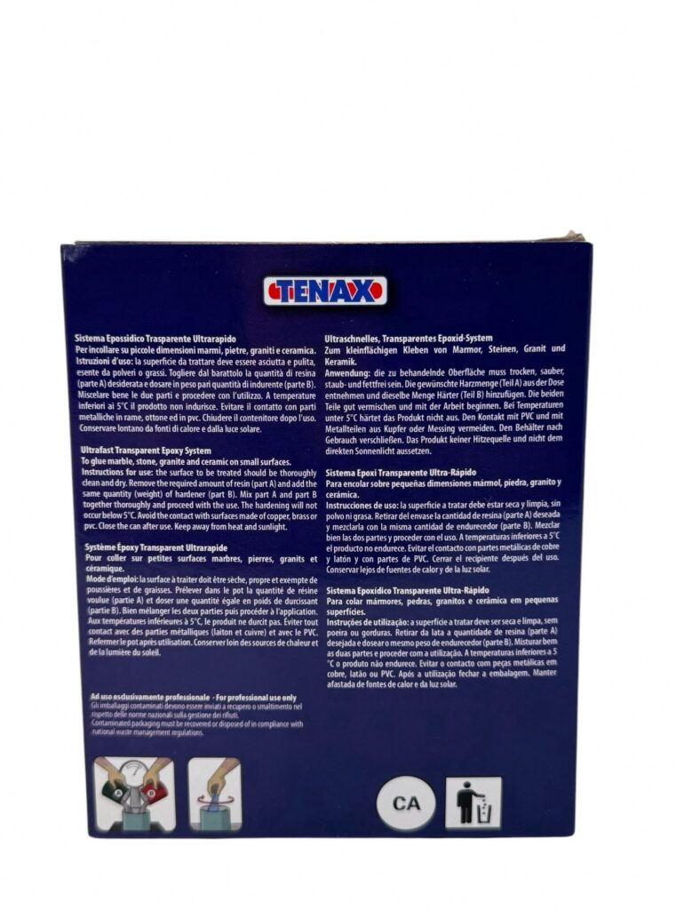 Tenax Micto Fast Transparent Epoxy Adhesive (Clear, 33.8 fl oz) g7gfu