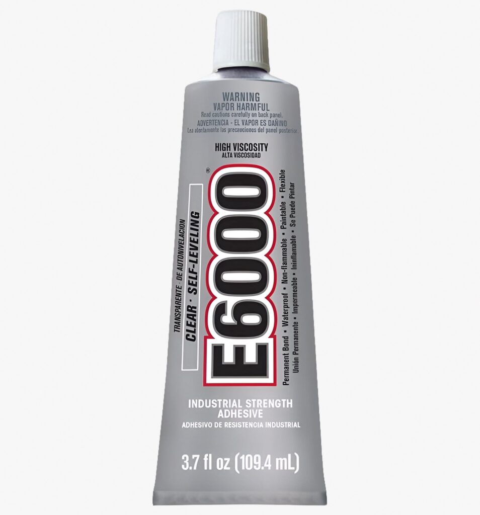 E6000 High Viscosity Industrial Strength Adhesive (White, 3.7 fl oz) ytyed