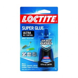 Loctite Super Glue Ultra Gel Control Adhesive for Plastic Wood Metal and Crafts (Clear, 0.14 fl oz, 5 Pack) hqe8r