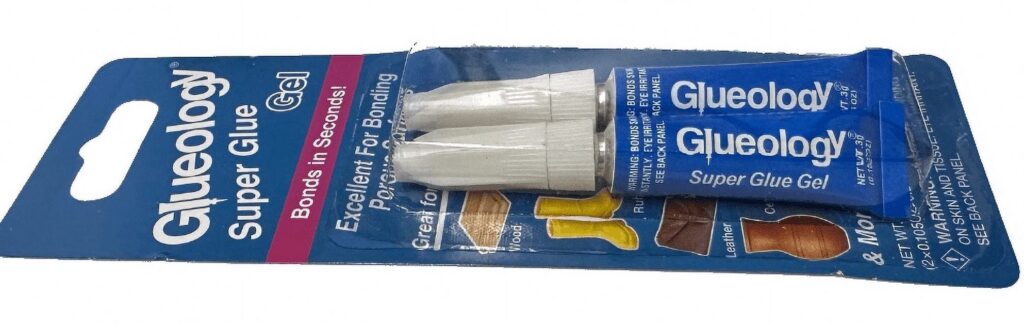 Glueology Super Glue Gel Heavy-Duty Adhesive for Porous Surfaces (Clear, 0.2 oz, 2 Pack) rzbbd