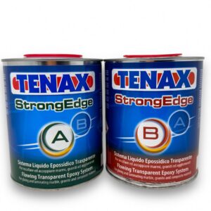 Tenax StrongEdge Express Epoxy for Stone Fabrication and Lamination (Clear, 3 Quart Set) 64nue