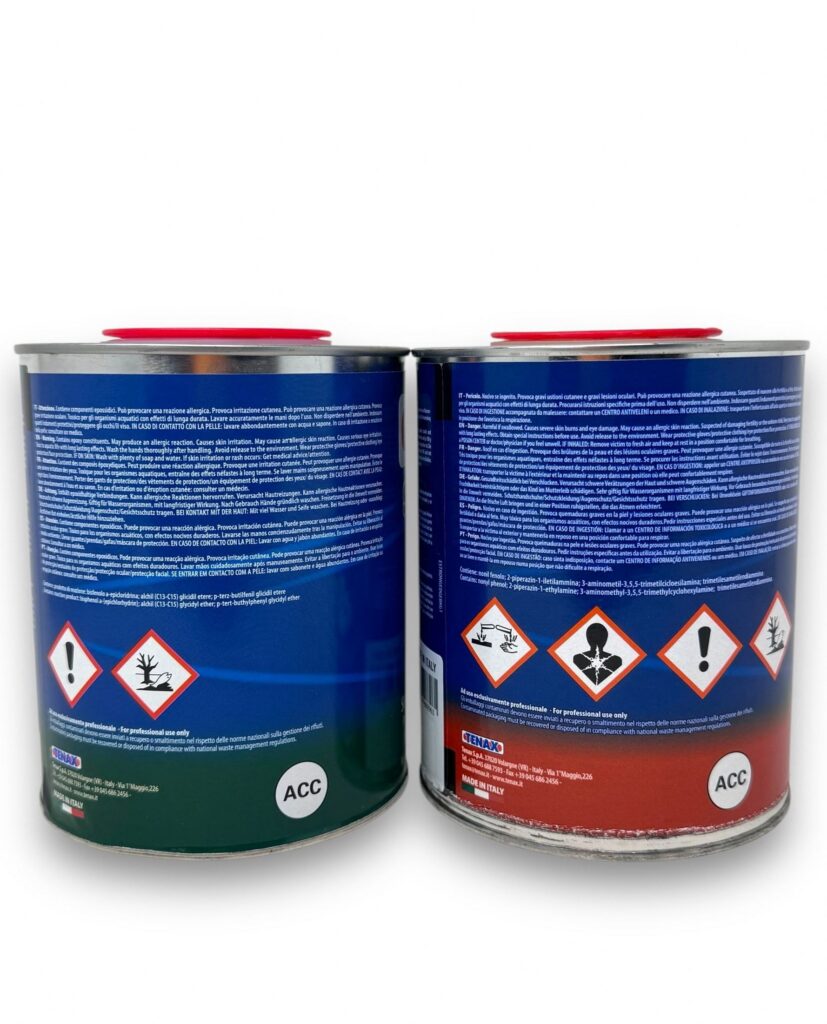 Tenax StrongEdge Express Epoxy for Stone Fabrication and Lamination (Clear, 3 Quart Set) 64nue
