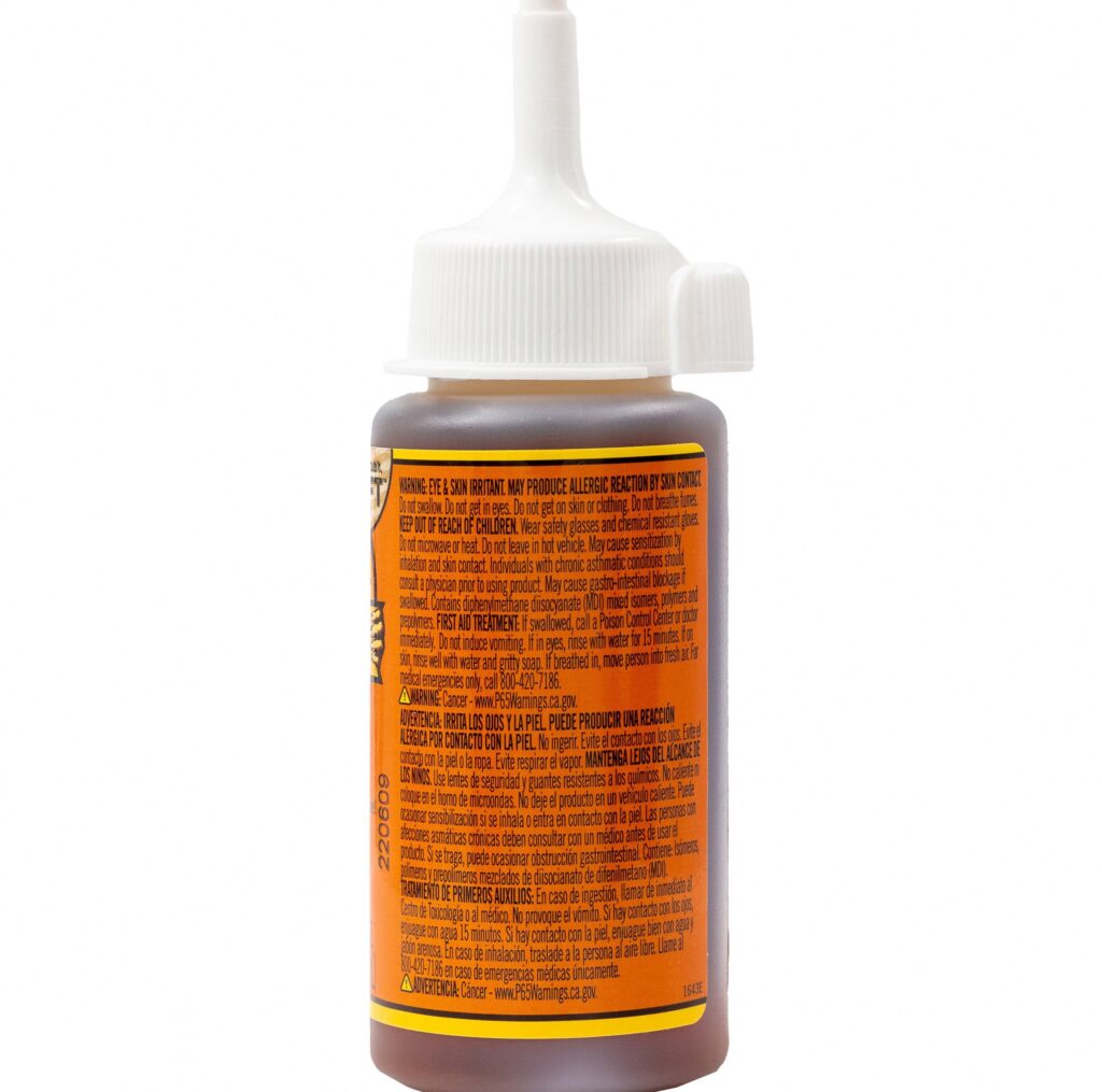 Gorilla Original Polyurethane Glue, Heavy-Duty Waterproof Adhesive for Wood, Metal, and Stone (Brown, 4 oz) dwanm