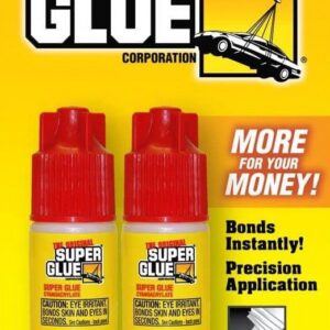 The Original Super Glue Cyanoacrylate Adhesive for Household Repairs (Clear, 0.20 oz) hnc5r