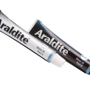 Araldite Steel Epoxy Adhesive High-Strength Metal Bonding (Grey, 1.02 fl oz) 44njd