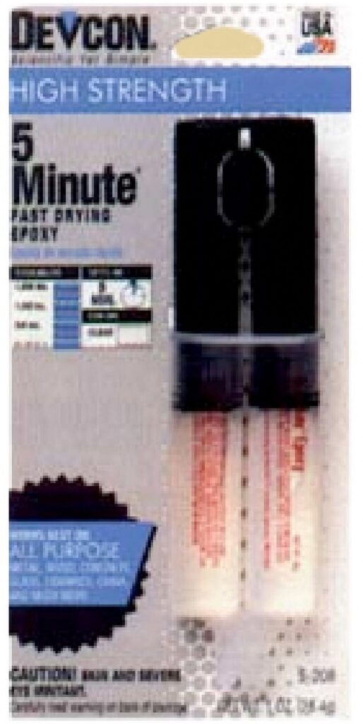 Devcon 5 Minute High-Strength Epoxy Adhesive (Clear, 1 oz) htst8