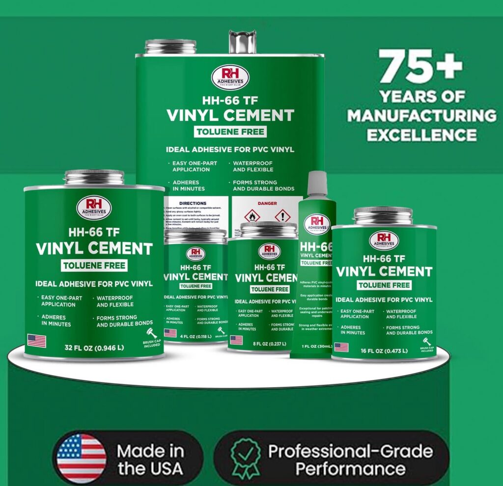 RH Adhesives HH-66 Toluene Free Vinyl Cement (Clear, 4 oz) dhya2