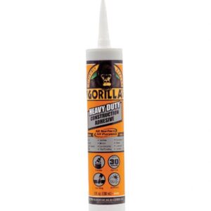 Gorilla Heavy Duty Construction Adhesive, High Temperature-Resistant, White (4 Pack, 9 oz) penpy