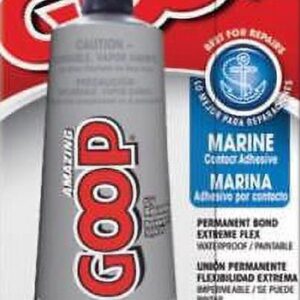 Amazing GOOP Marine Adhesive and Sealant, Weatherproof and UV Resistant (Clear, 4 Pack, 3.7 oz each) zjuga
