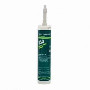 Dowsil 733 Silicone Sealant, Multipurpose Adhesive and Sealant, Clear (10 oz) 4krtj