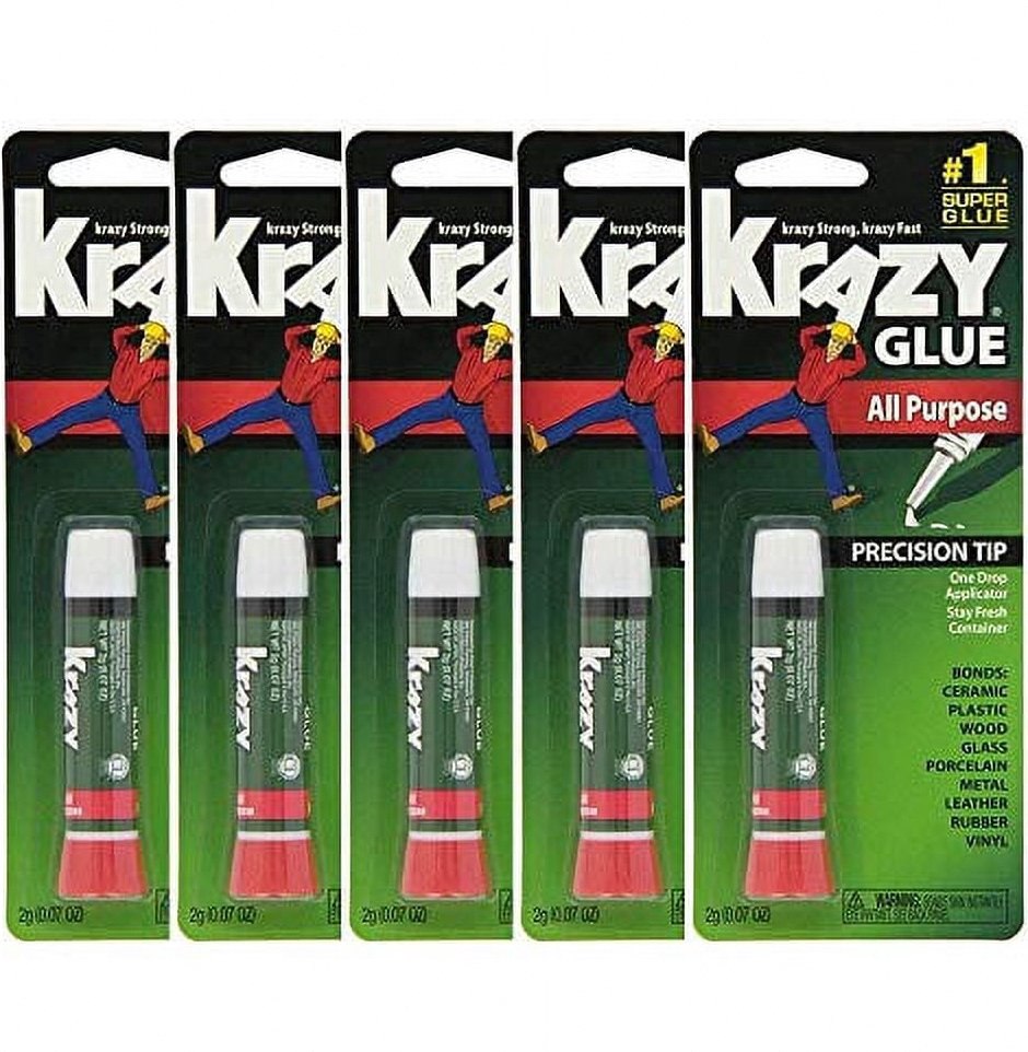 Krazy Glue Original All Purpose Instant Super Glue (Clear, 10 Count) jqxen
