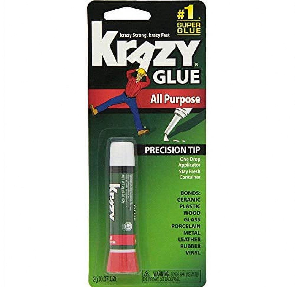 Krazy Glue Original All Purpose Instant Super Glue (Clear, 10 Count) jqxen