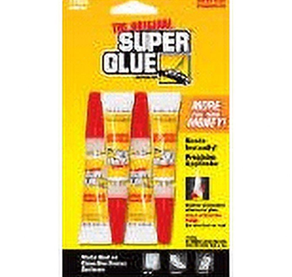 The Original Super Glue Instant Adhesive Multi-Purpose Bonding Agent (Clear, 4 Pack, 0.28 oz) r9ewj