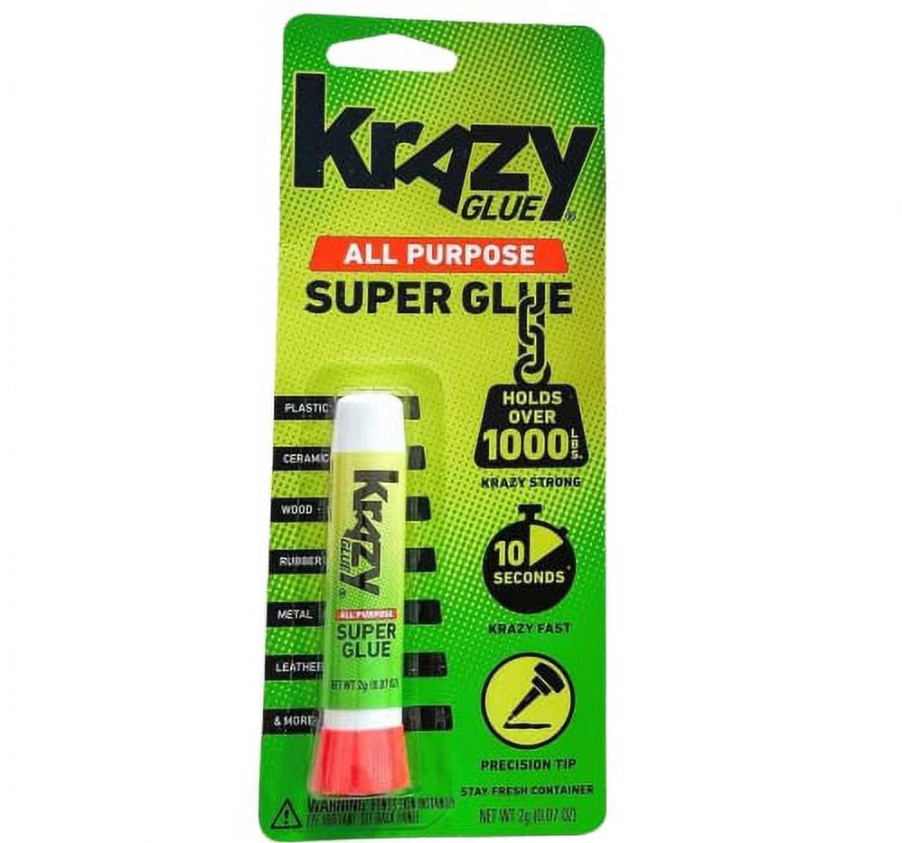 Krazy Glue All Purpose Instant Super Glue (Clear, 3 Piece Pack) 3ejmm