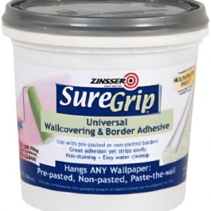 Zinsser SureGrip Wallcovering Adhesive (White, 1 gal) wdkkm