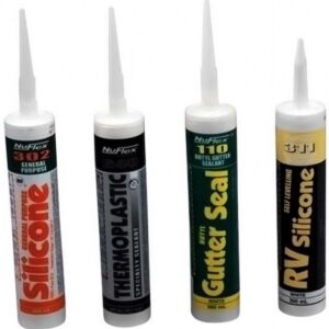 Heng's Industries Nuflex 302 Silicone Self-Leveling Sealant (White, 10 oz) n32dz