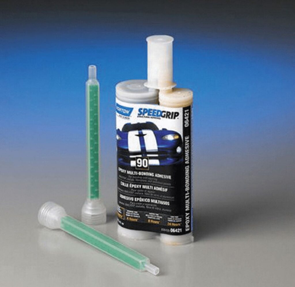 Norton Speed Grip 06421 2-Part Panel Bonding Adhesive, Professional Automotive Structural Repair (Black, 7.44 fl oz) rvz29