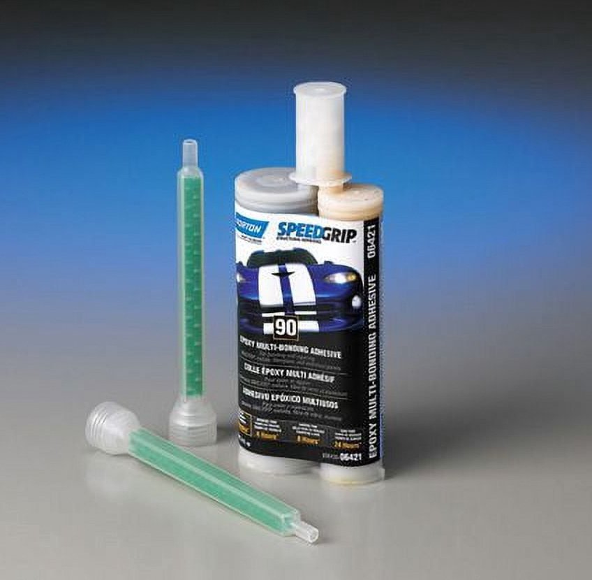 Norton Speed Grip 06421 2-Part Panel Bonding Adhesive, Professional Automotive Structural Repair (Black, 7.44 fl oz) rvz29