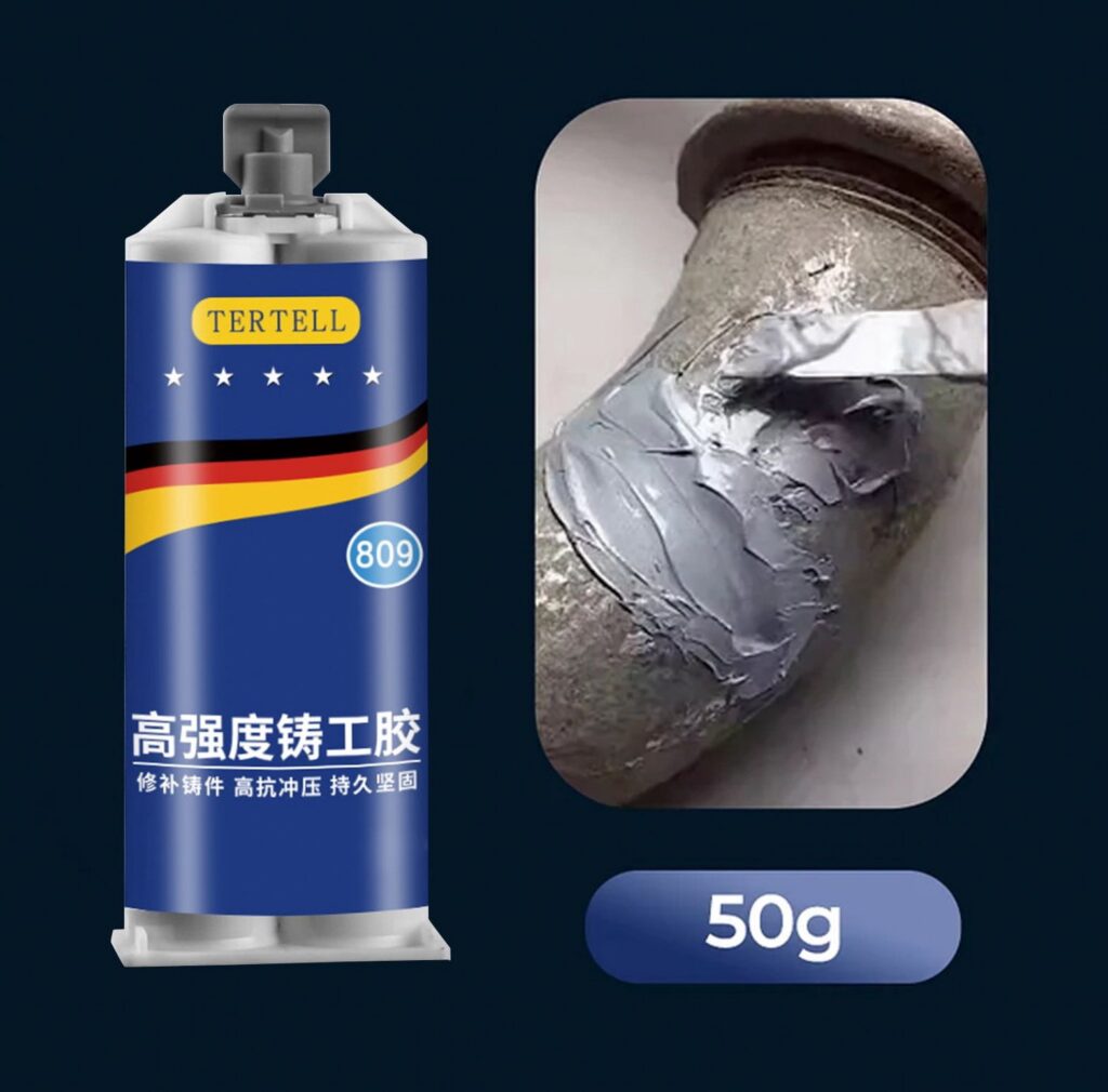 YYNS Metal Repair Adhesive, Heavy Duty Industrial Strength Casting Repair Glue for Steel Iron Aluminum (2 oz) xs6w2