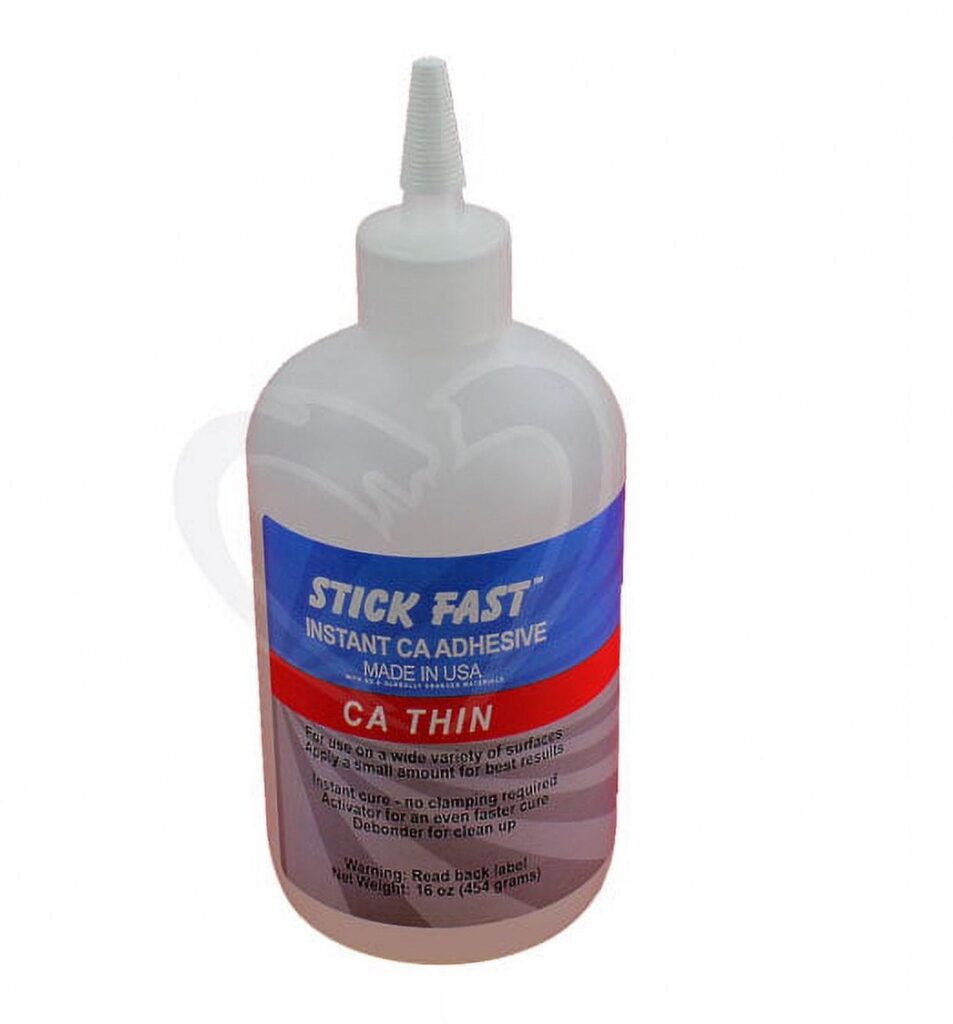 Stick Fast Quick Set Adhesive Thin Industrial Strength Cyanoacrylate (Clear, 16 oz) 2kezd